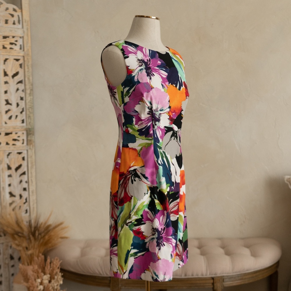 ALYX Floral Print Sleeveless Sheath Dress size 4 🌸